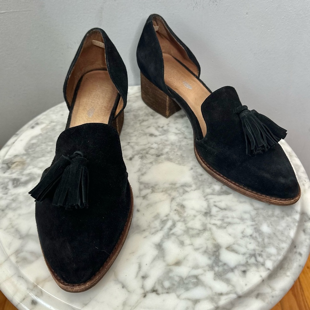 Jeffrey Campbell x Free People Charles Tassel Loafers Suede Slip-On Size 7 - Picture 3 of 12